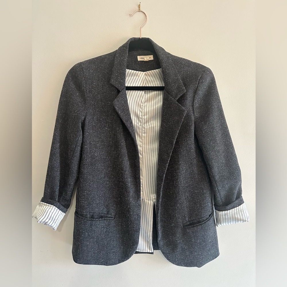 Silence & Noise Grey Blazer Size XS